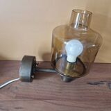 Hans Agne Jacobsson (1919-2009) - Brass and yellow tinted glass applique