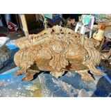 Pair of cast iron planters from 1900 from Charleville-Mézières, rocaille style