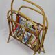 Rattan magazine holder