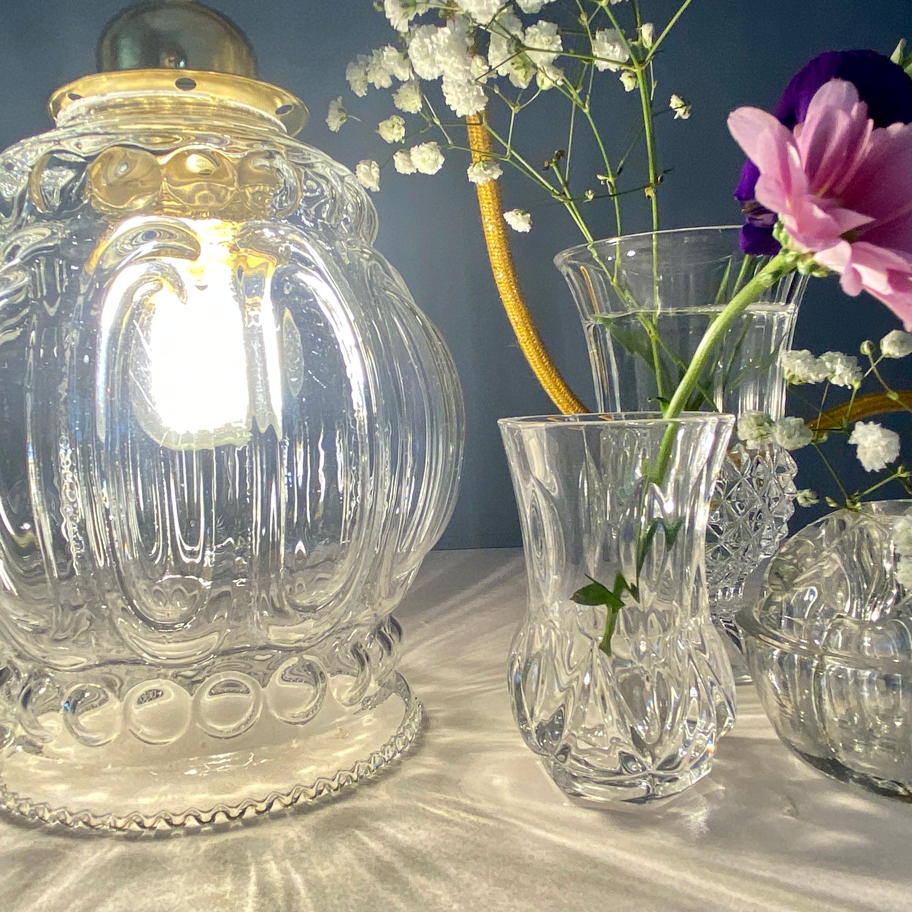 Vintage glass globe player