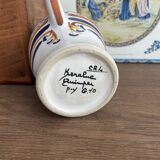 Keraluc Quimper decorative jug height 17 cm