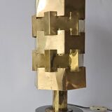 Rare Lubid Table Lamp in Brass from the Mid-Century, in the Style of Max Sauze, 1970s