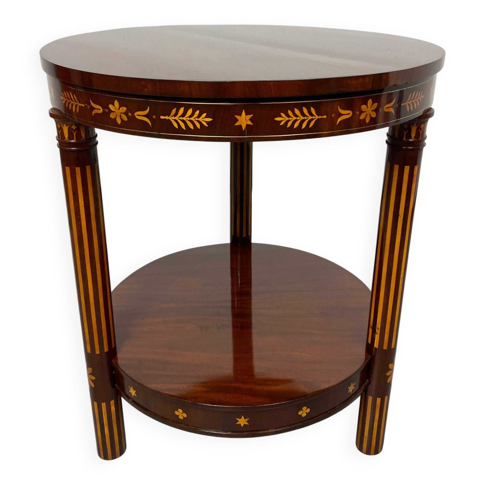 Table d'appoint Empire incrustée vers 1800