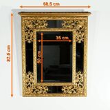 Miroir à Parcloses en Bois Doré, époque Napoléon III – Milieu XIXe
