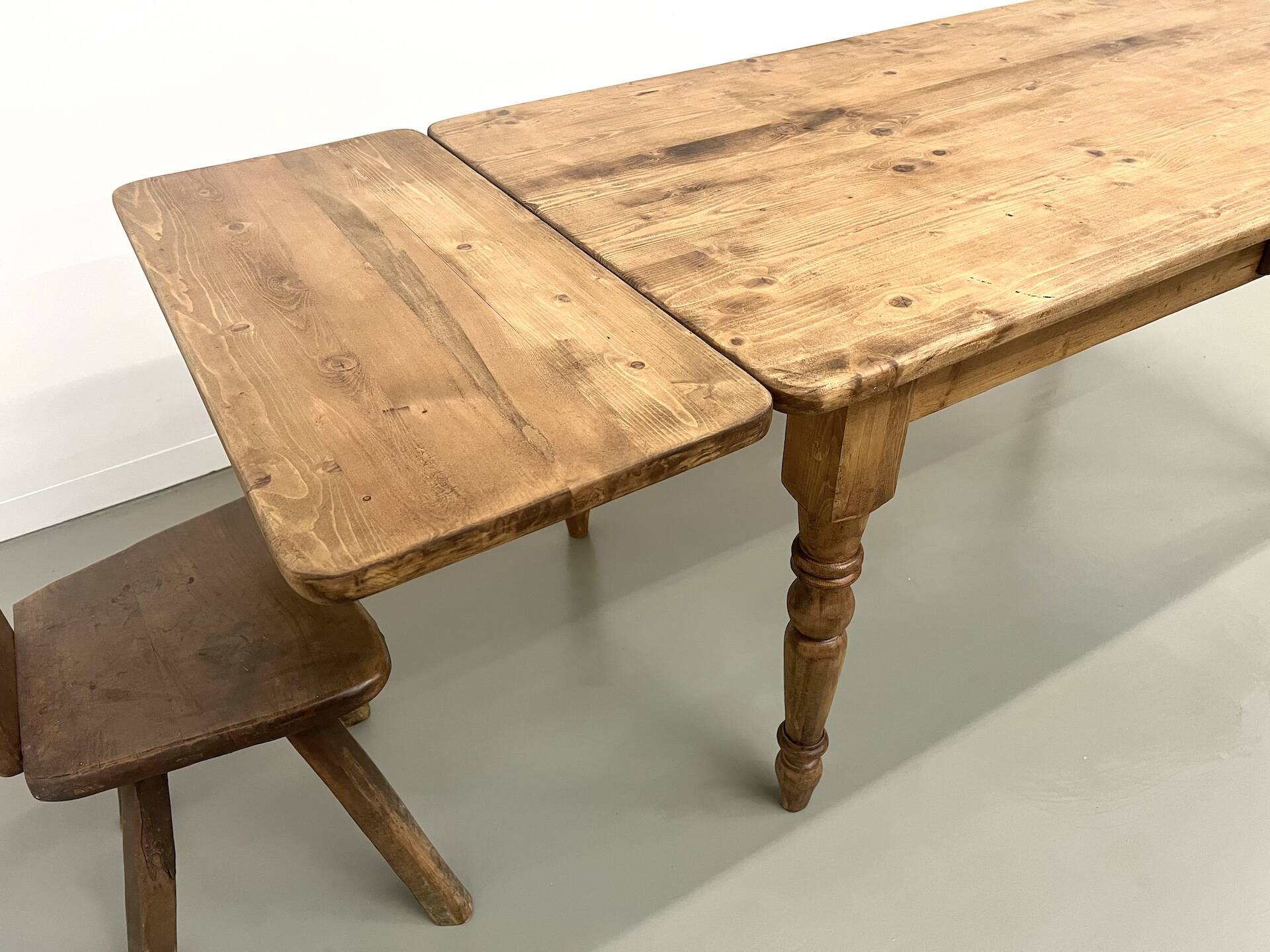 70s pine farmhouse table