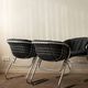Italian Chrome Flynn Dining Chairs Gastone Rinaldi Thema, 1970s, Set of 4