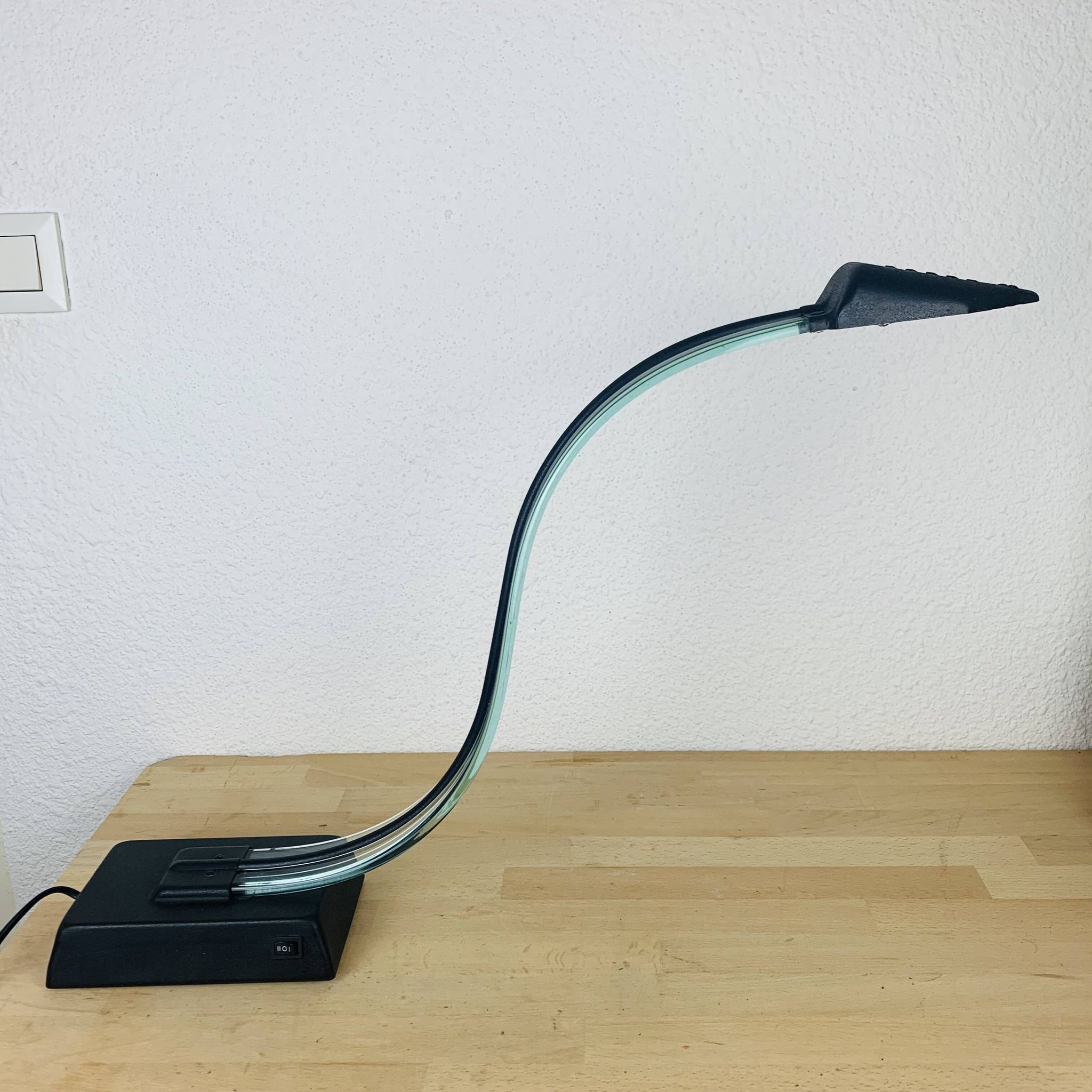 Lampe cobra design années 80