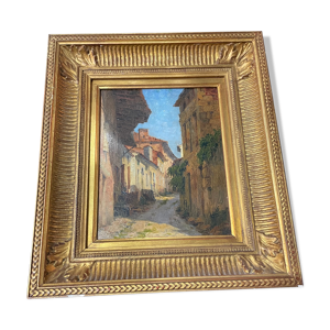 huile sur panneau de