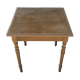 Square solid oak table