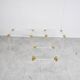 Vintage lucite and brass nesting tables, 1970s