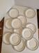 Lot de 12 assiettes plates terre de fer salins modèle Vauban
