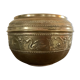 Cache-pot art déco cuivre et laiton