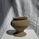 Small brutalist Indonesian footed pot H13 D15