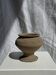 Small brutalist Indonesian footed pot H13 D15
