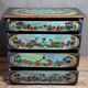 Italian chest of drawers from the Lombardy region in lacquered and painted wood circa 1850