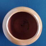 Varnished terracotta flower pots