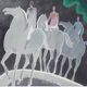 Albert zavaro: night walk - original signed lithograph