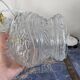 Set of two vintage electrified glass pendant lamps