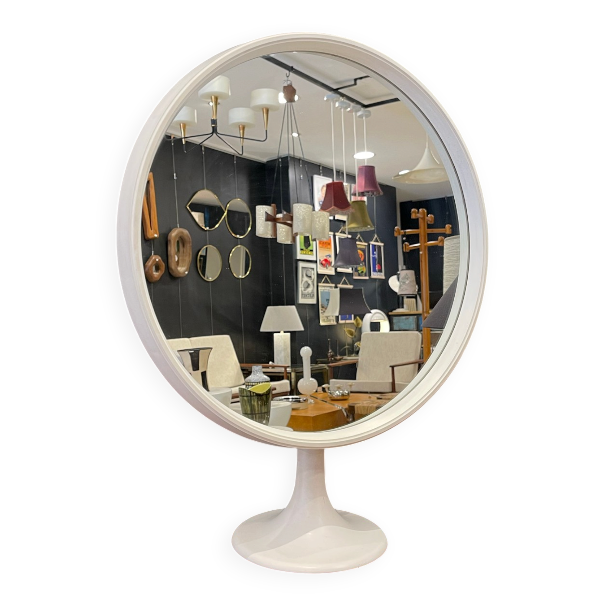 Large tulip foot mirror 1970
