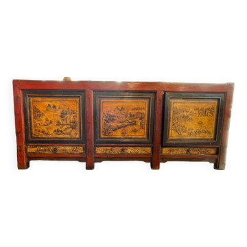 Buffet ancien chinois 3 portes + 3 tiroirs