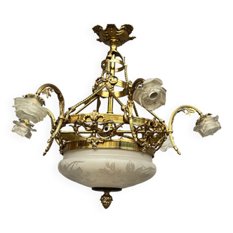 Louis XVI style chandelier.