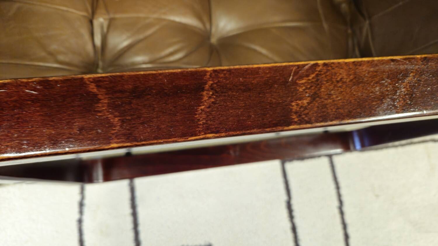 Pair of vintage 1970s faux leather armchairs