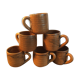 Set of 6 vintage stoneware cups