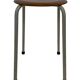 Vintage school stool, 1970s industrial design, Dutch minimalist
