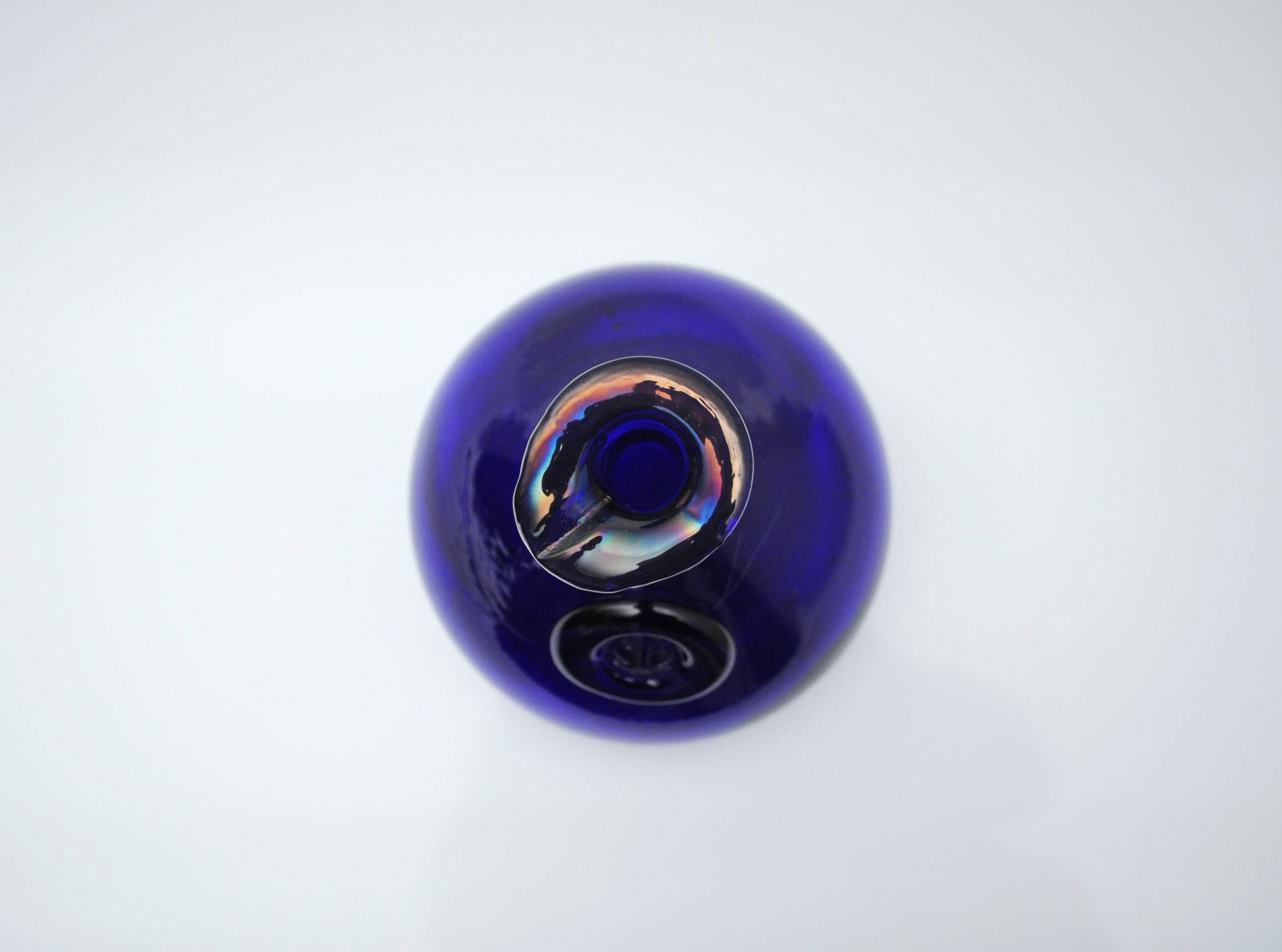Cobalt Blue Viking Decanter and Cups, Holmegaard Glasværk, 1962