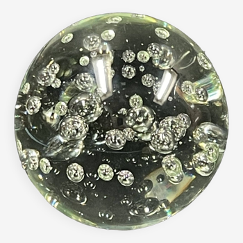 Sulfur ball Bubble glass paperweight diameter 10 height 9 cm