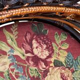 Fauteuil Emmanuelle rotin Peacock 1960