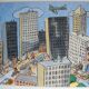 Antonio segui original lithograph from 1996 signed "the songs of the city"