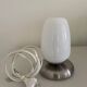 Lampe verre et chrome