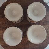 Mazagrans Mugs X 4 in glazed stoneware from the 70s