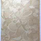 Original lithograph signed by jacques lagrange, abstract composition (landscape), 1974
