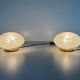 Pair of mid-century glass table lamps by Vetri Murano, 1960s, Italy.