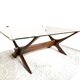 Condor coffee table by Frederik Schriever-Abeln with a new glass top.