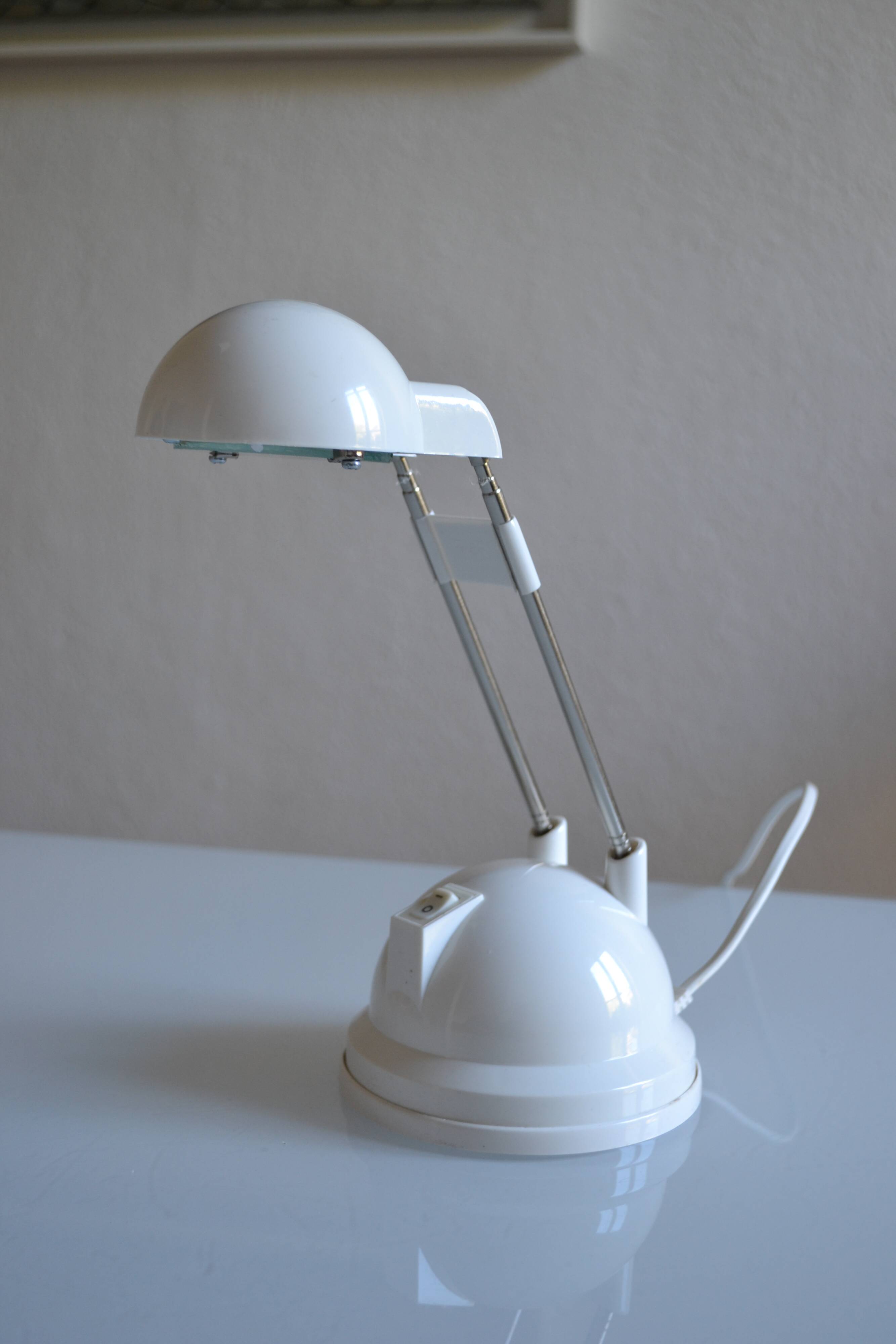 Lampe vintage 1990 Ikéa Espressivo blanc ** Neuve de stock **