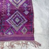 Moroccan purple carpet - 208 x 425 cm
