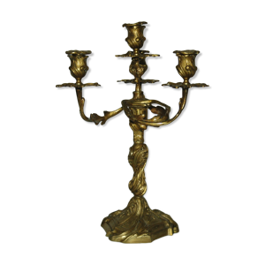 Bougeoir en bronze de