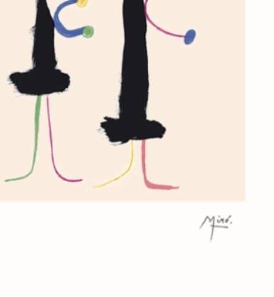 Lithograph by Joan Miró