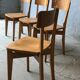Set de 4 chaises bois Luterma