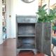 Vintage industrial furniture, metal and wood