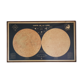 Map of the ancient moon. 1969 IGN edition after Apollo 11