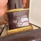 Pair of Neo-Classical Burgundy Lamps with Jansen Style Shades, Chic Le Dauphin