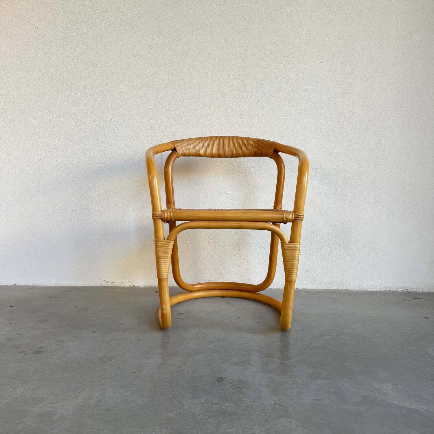 Chaises en bambou vintage