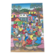 Painted canvas signed Maccène Laurent-Haïti 1998