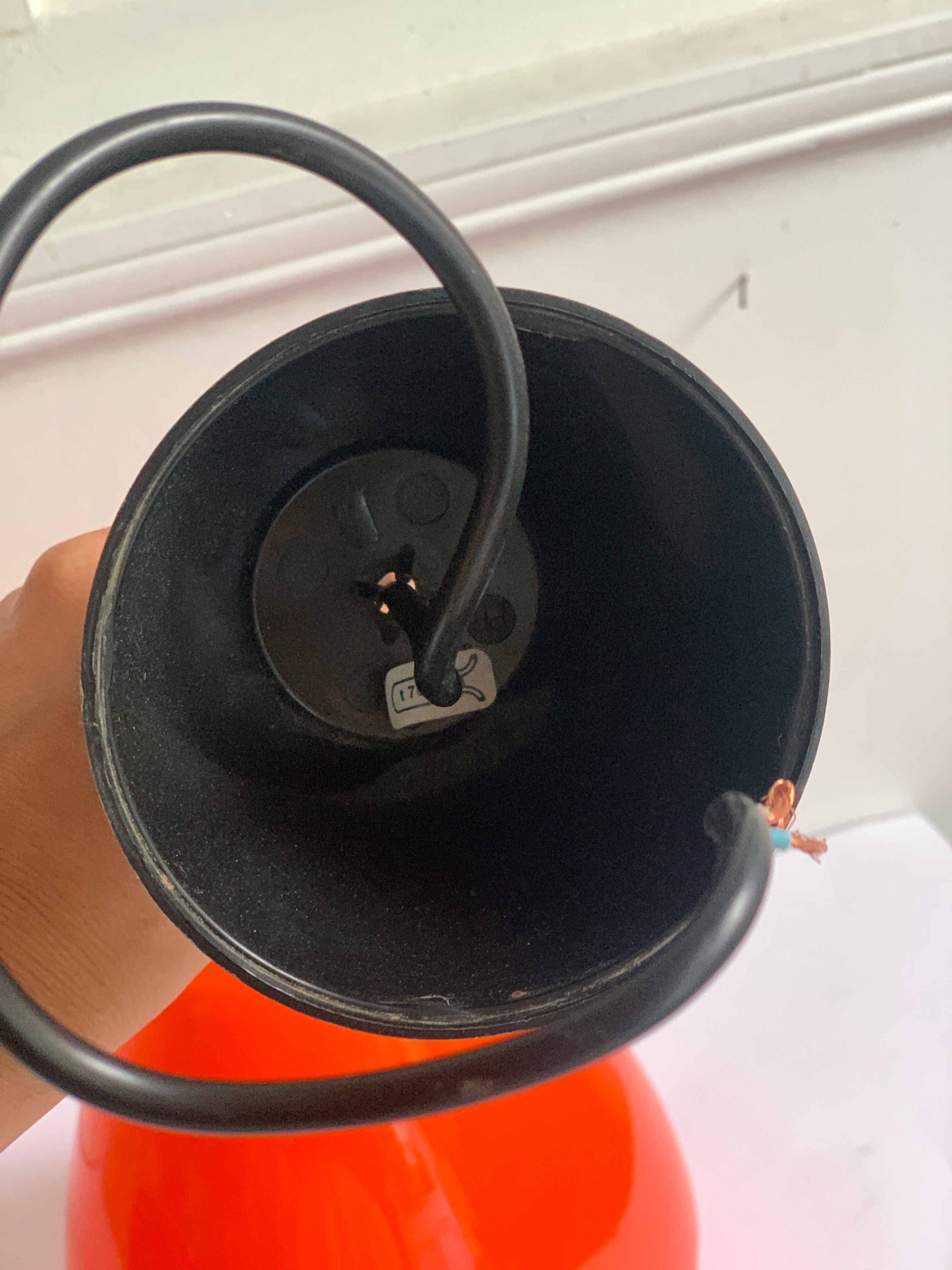Vintage orange pendant lamp