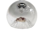 Vintage glass globe lamp / pendant lamp by Carlo Nason for Mazzega