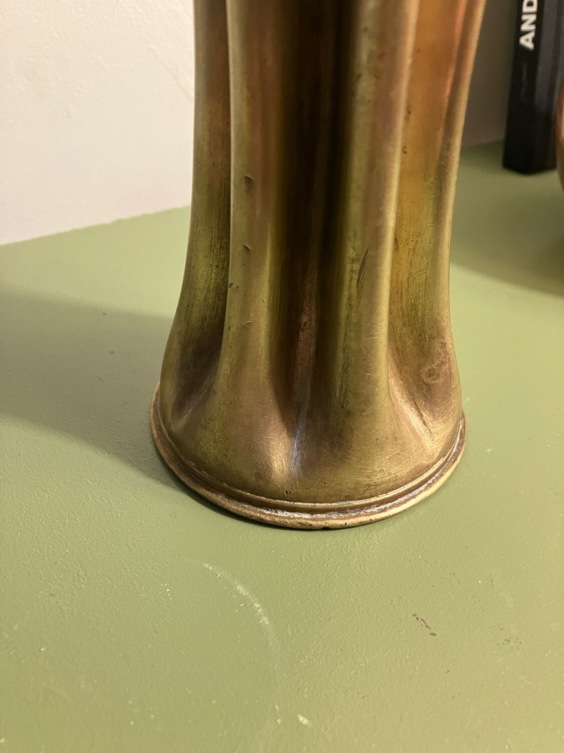 Shell casing vase
